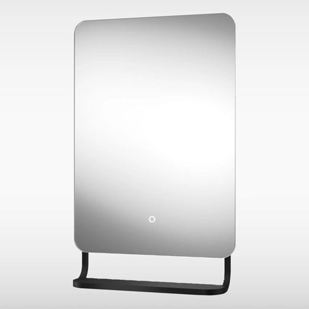 Sensio Harbour 790x500mm CCT LED Mirror with Intergrated Shelf Matt Black SE30098P0