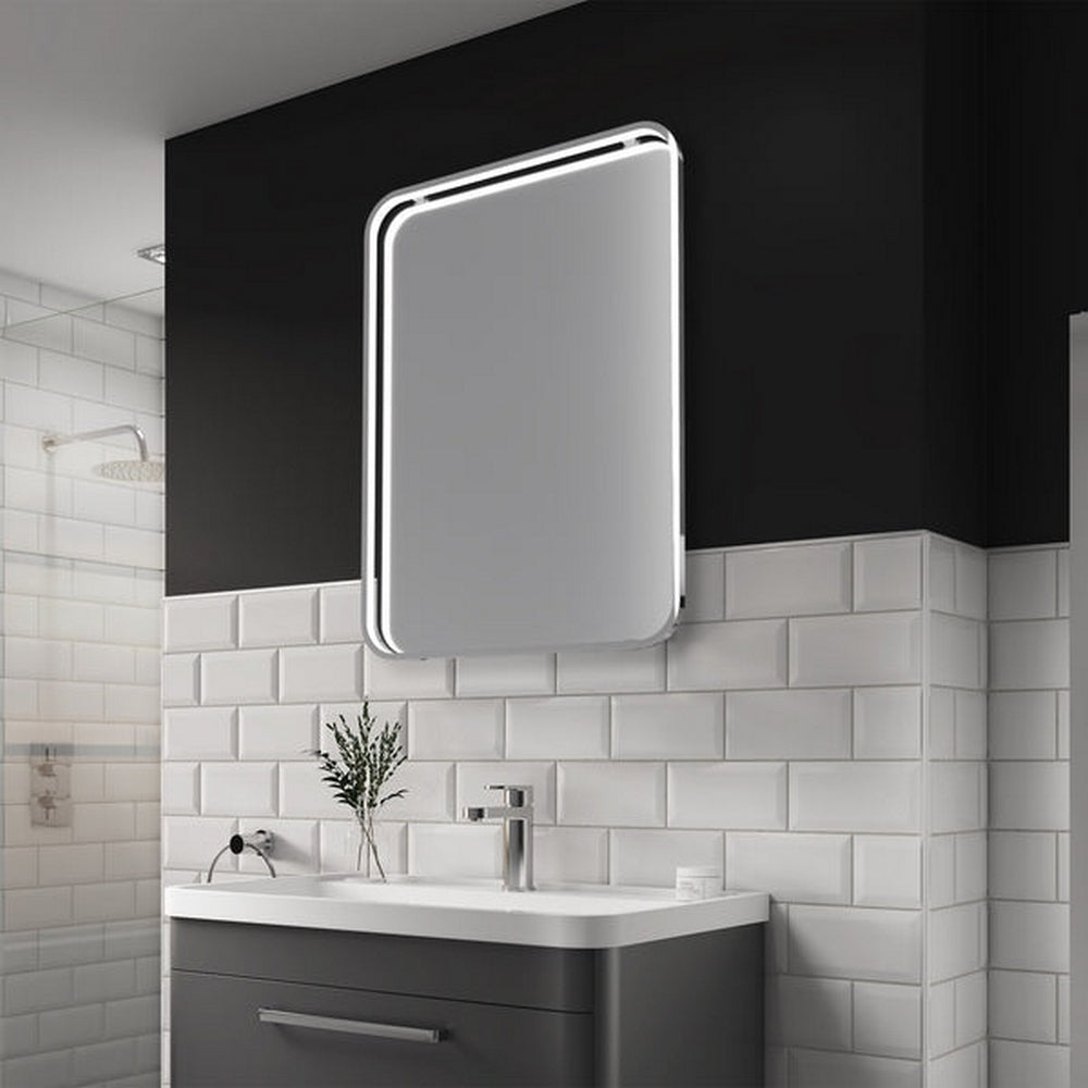 Sensio Aspect Rectangle Chrome Illuminated LED Mirror SE30191C0