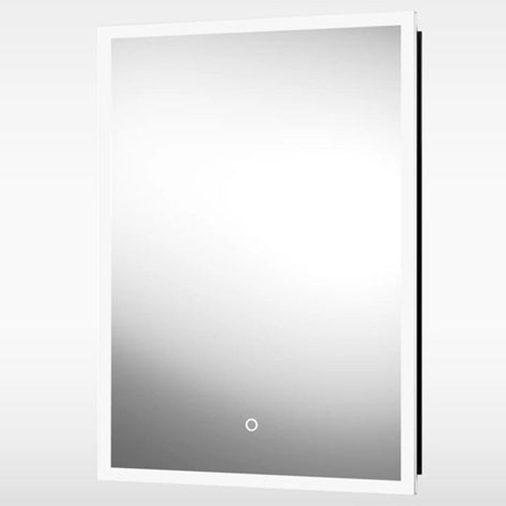 Sensio Eclipse TrioTone Black Recessed 700mm x 500mm Single Door LED Mirror Cabinet SE30298T0