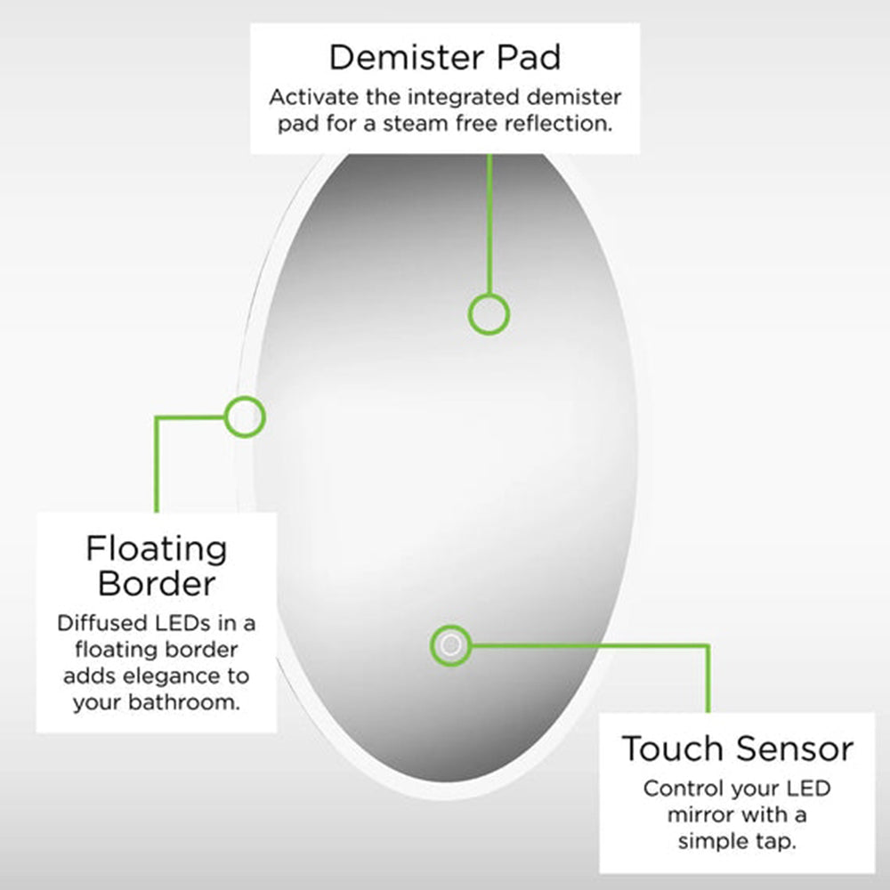 Sensio Aurora Illuminated LED Mirror SE30395P0