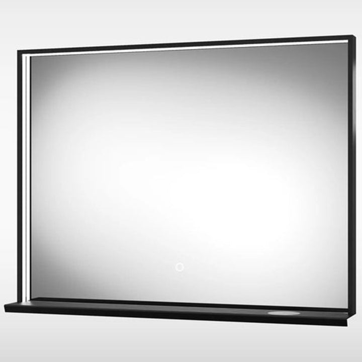 Sensio Element TrioTone 800x600 LED Mirror With Built in Shelf & QI charger SE30498T0