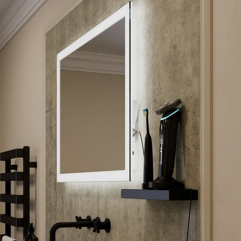 Sensio Glimmer Pro 1200x600xmm Diffused CCT LED Border Mirror & Shaver Socket SE30746P0