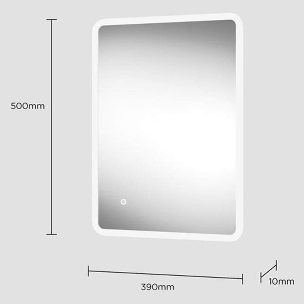 Sensio Libra 500x390mm CCT Ultra Slim Illuminated LED Mirror SE30795P0