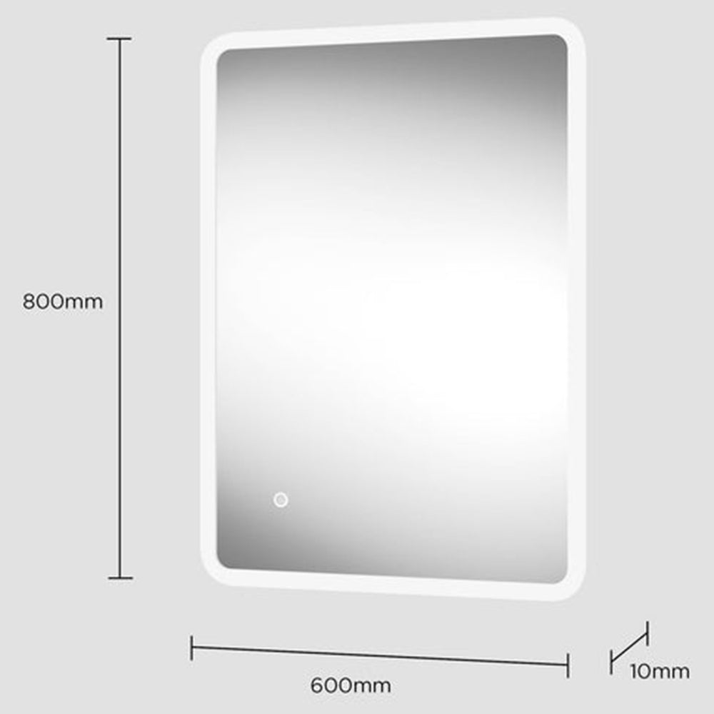 Sensio Libra 800x600mm CCT Ultra Slim Illuminated LED Mirror SE30995P0