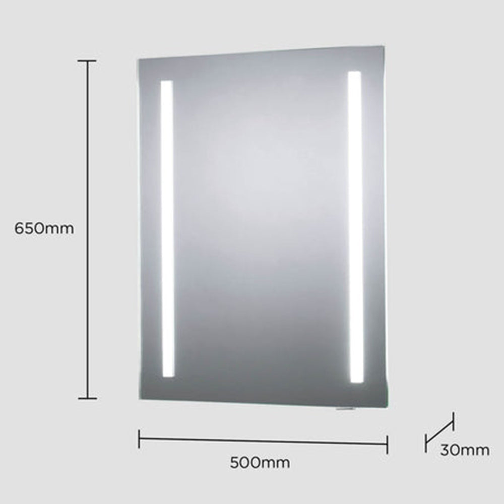 Sensio Isla Plus 650x500mm Cool White Battery Operated Diffused LED Mirror SE34495C0