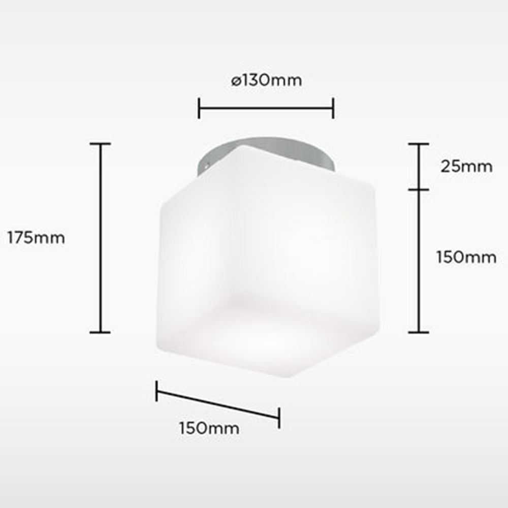 Sensio Mabelle Square - Bathroom Ceiling light - Chrome SE621910
