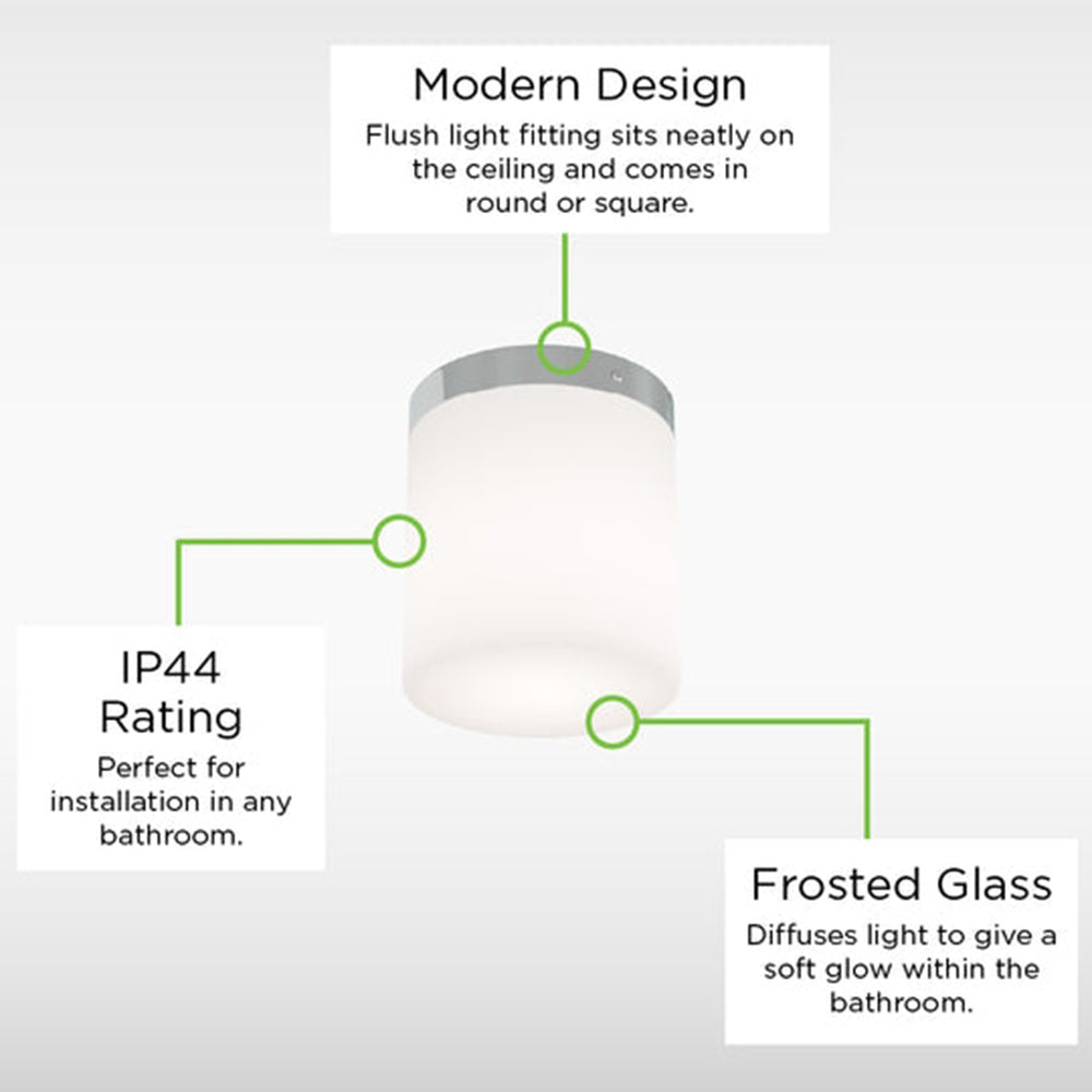 Sensio Mabelle Round - Bathroom Ceiling light - Chrome SE622910