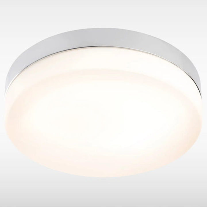 Round flush-mount LED ceiling bathroom light