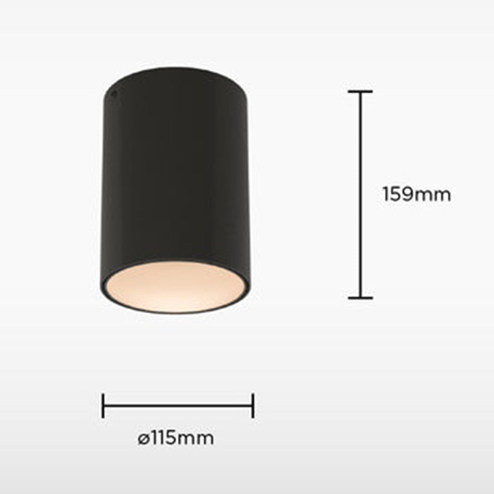 Sensio Onyx - Bathroom Ceiling light - Black SE622980