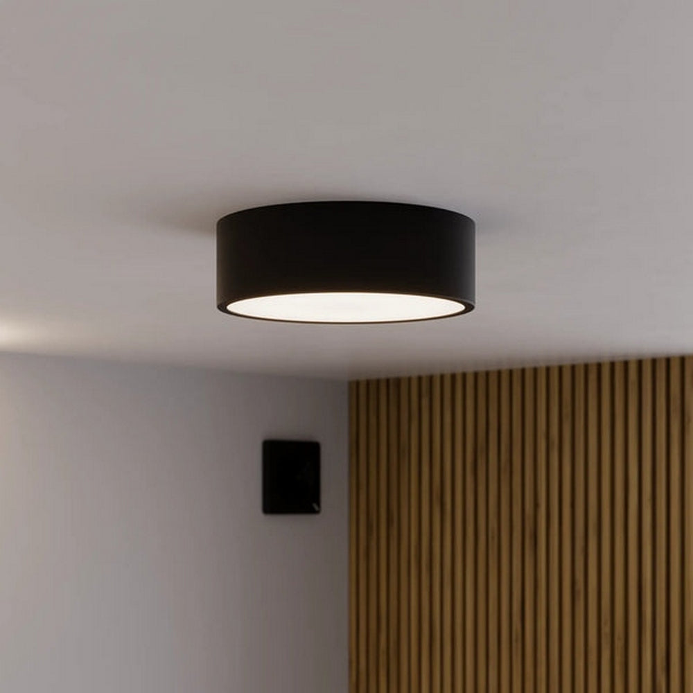 Sensio Zala Round- Bathroom Ceiling light - Black SE623980