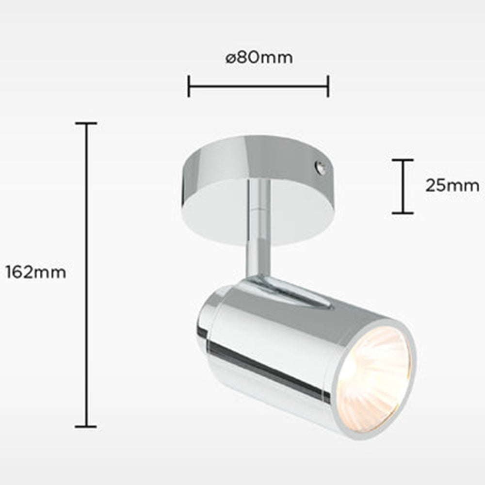 Sensio Lukso 1 - Bathroom Ceiling light - Chrome SE626910