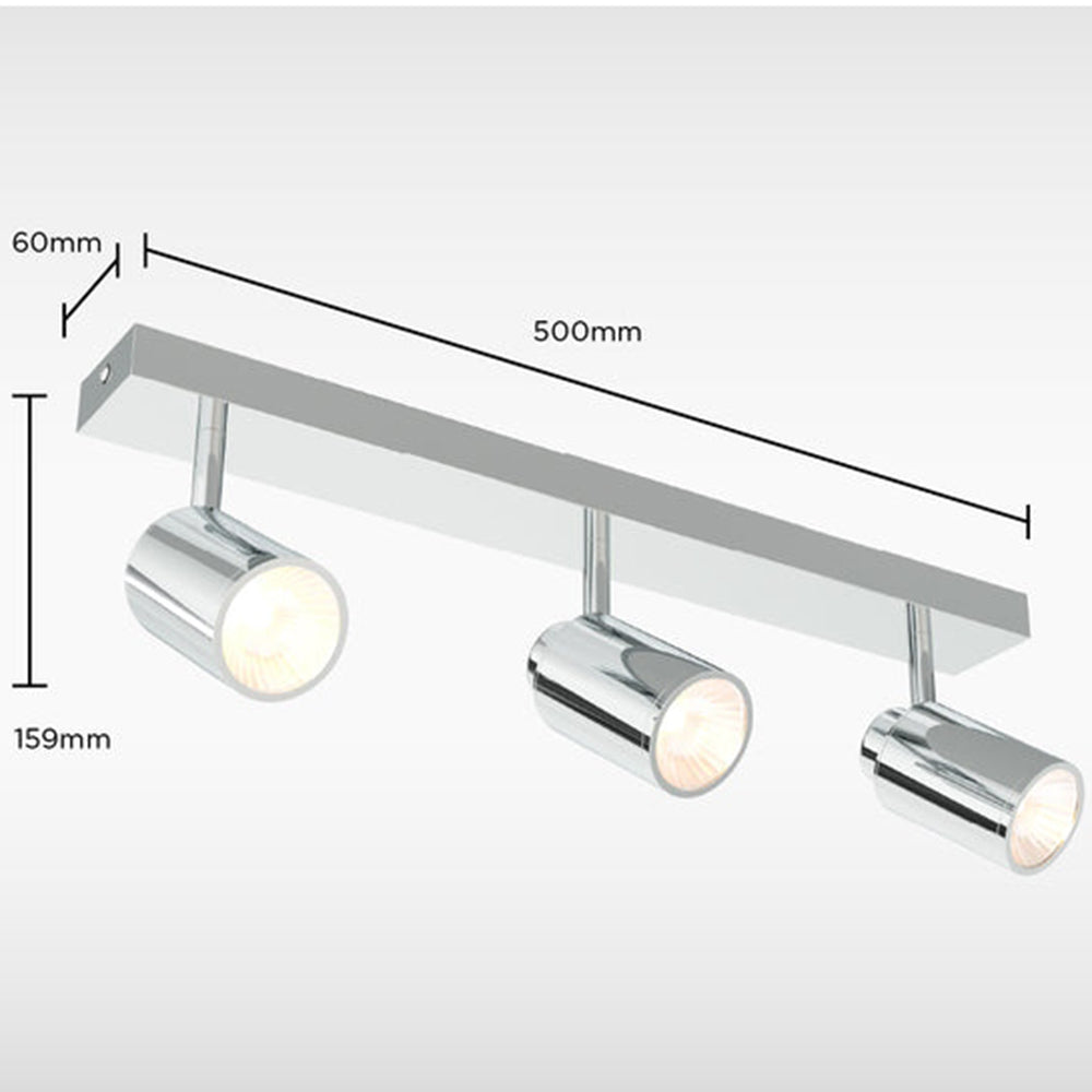 Sensio Tandy 3 - Bathroom Ceiling light - Chrome SE628910