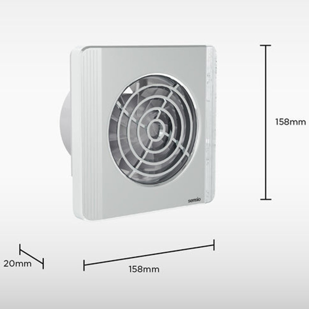 Sensio Layci - Wall Ventilation Fan - Chrome - 100mm SE972910