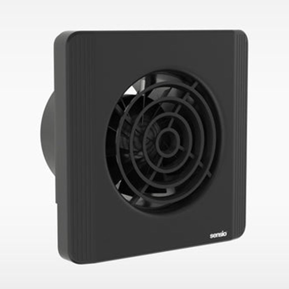 Sensio Layci - Wall Ventilation Fan - Black - 100mm SE972980