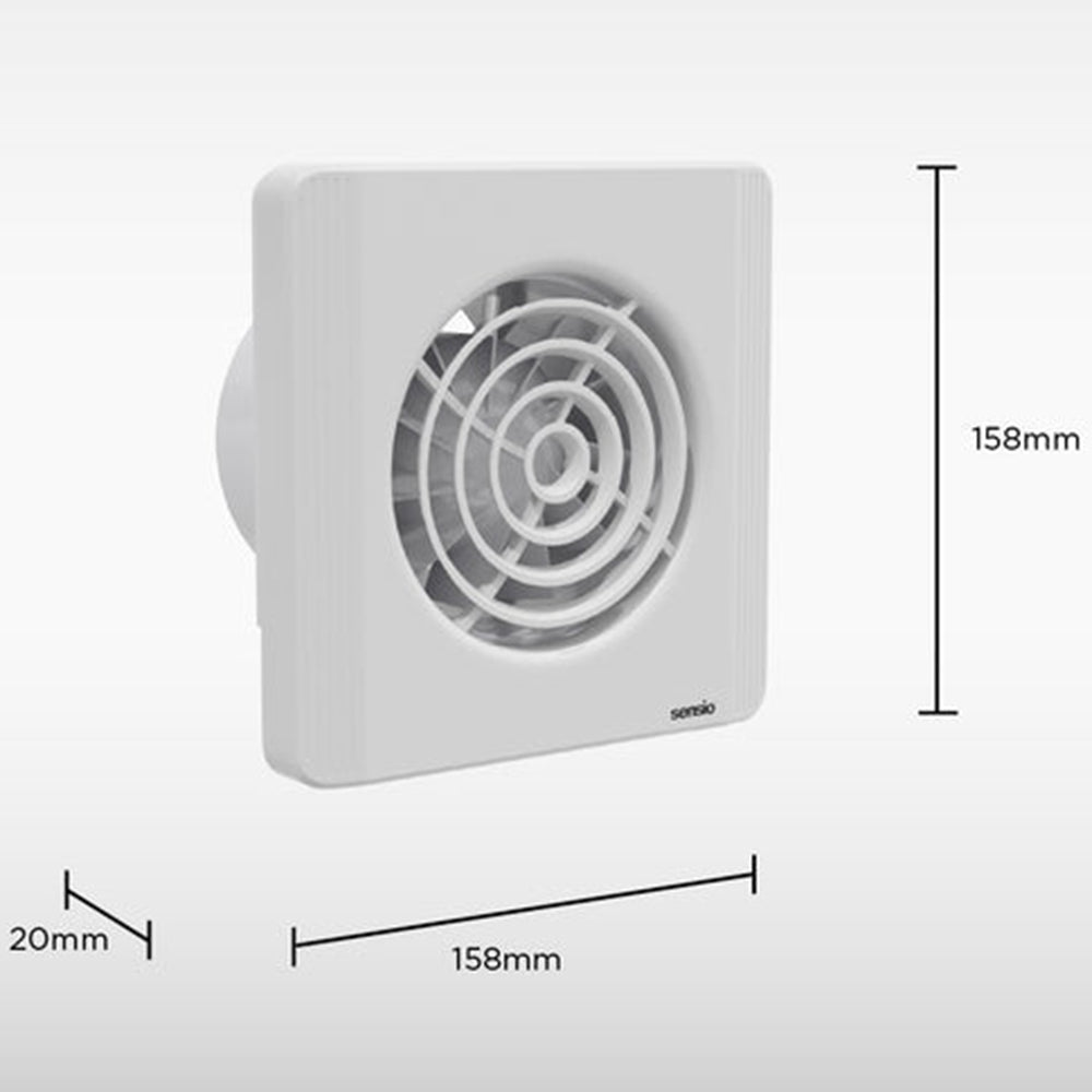 Sensio Layci - Wall Ventilation Fan - White - 100mm SE972990