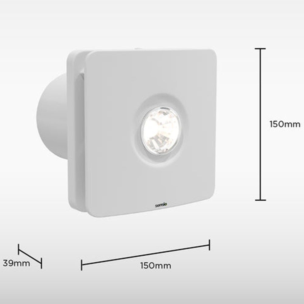 Sensio Remy - Ceiling Ventilation Fan - WW - White - 100mm SE974990W0