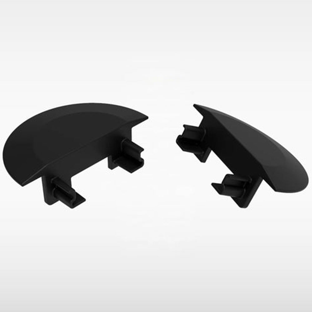Sensio Linia Silver End Caps for Recessed Profile SE980920