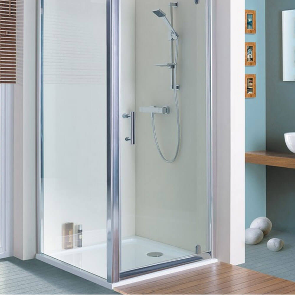 MX White Stone Resin Rectangular Shower Tray 1300 x 700mm SS2