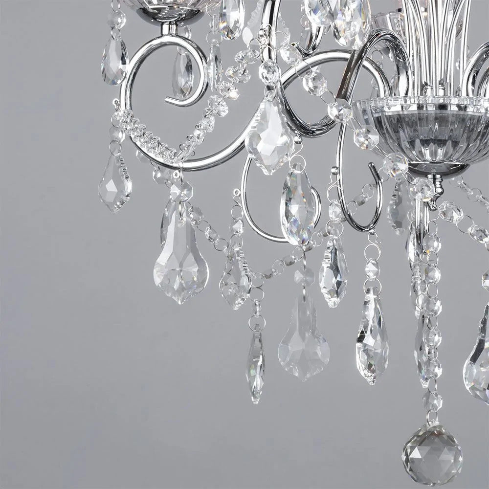 Spa Vela Chrome 5 Light Chandelier - SPA-19713-CHR