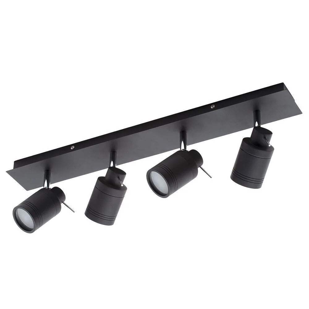 Spa Scorpius Matt Black 4 Light Bar Spotlight - SPA-22560-MBLK