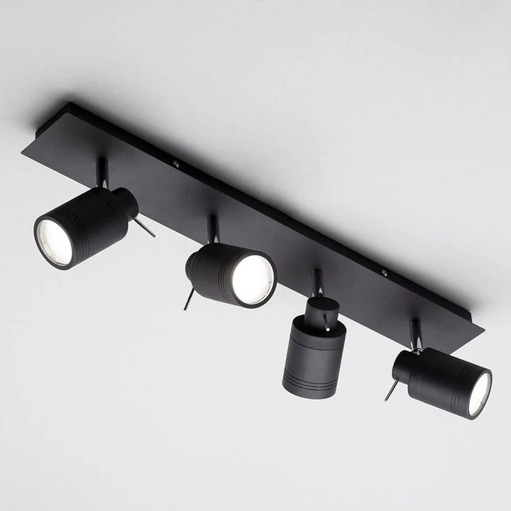 Spa Scorpius Matt Black 4 Light Bar Spotlight - SPA-22560-MBLK