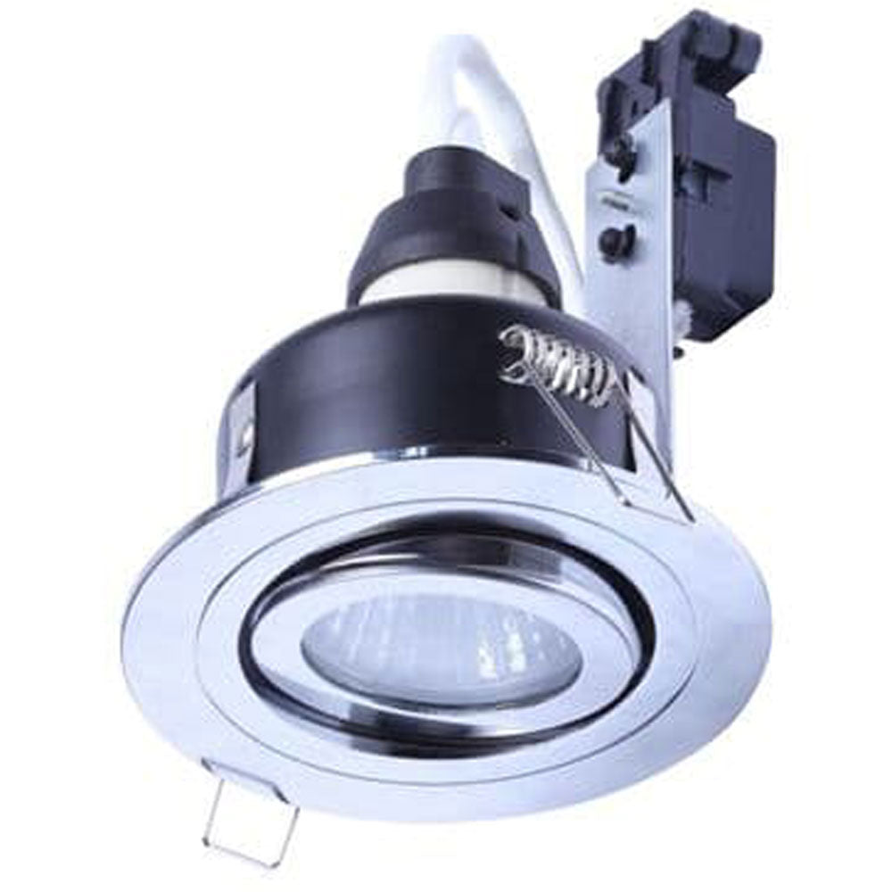 Spa Cali Chrome Tiltable Circular Ceiling Downlight - SPA-30842-CHR