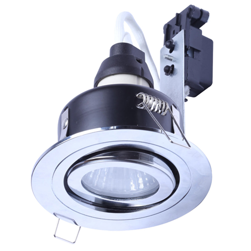 Spa Cali Chrome Tiltable Circular Ceiling Downlight - SPA-30842-CHR