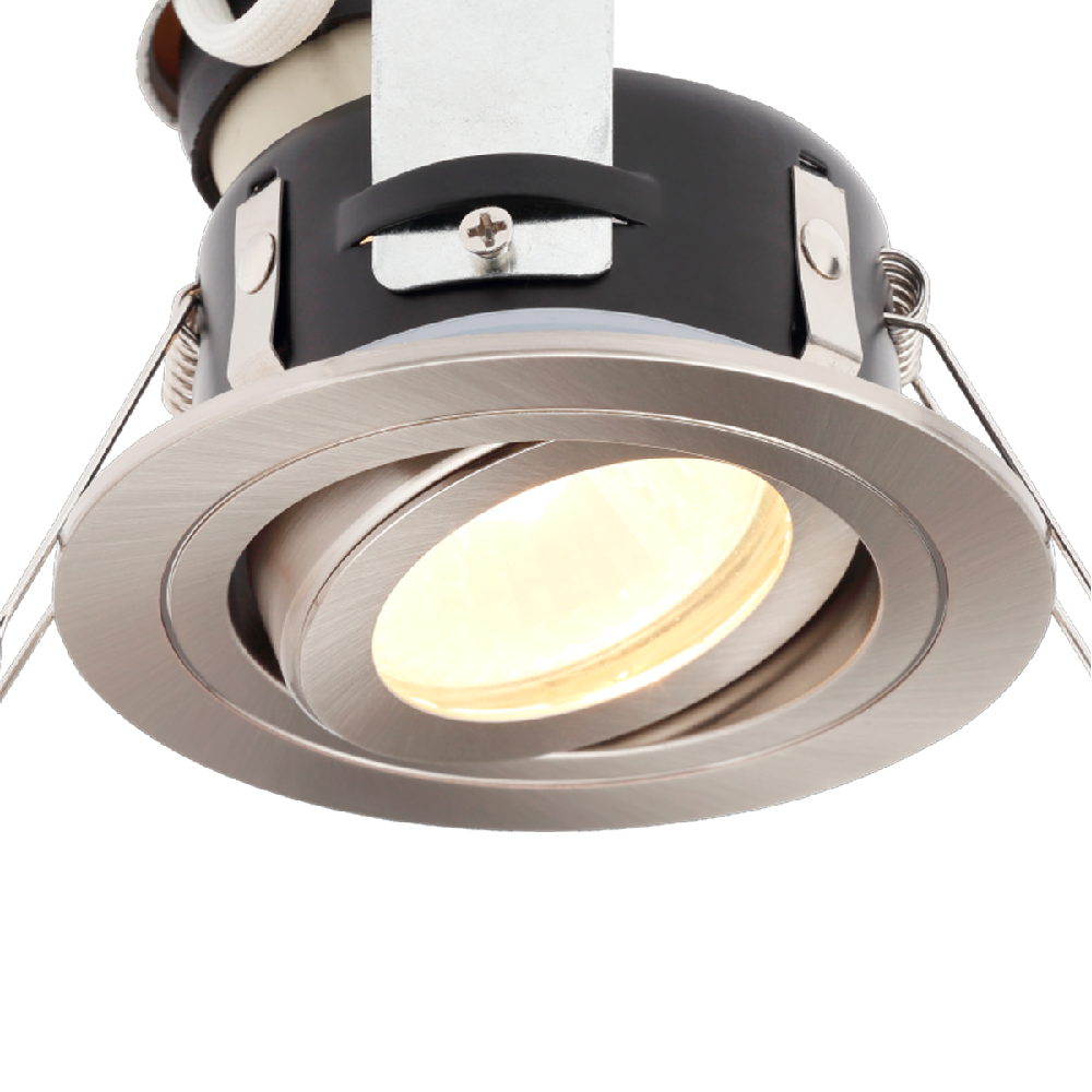 Spa Cali Satin Chrome IP65 Tiltable Down/Ltight