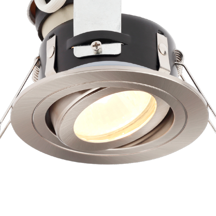 Spa Cali Satin Chrome IP65 Tiltable Down/Ltight
