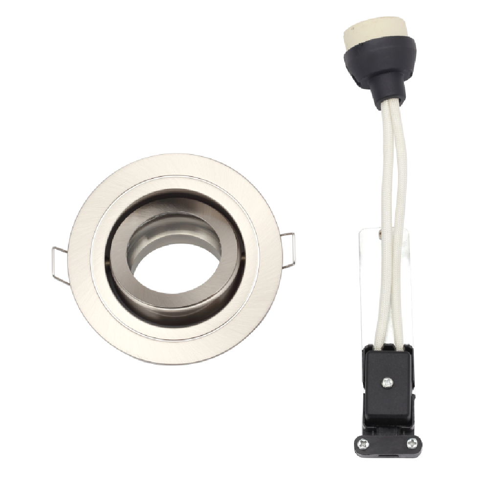 Spa Cali Satin Chrome IP65 Tiltable Down/Ltight