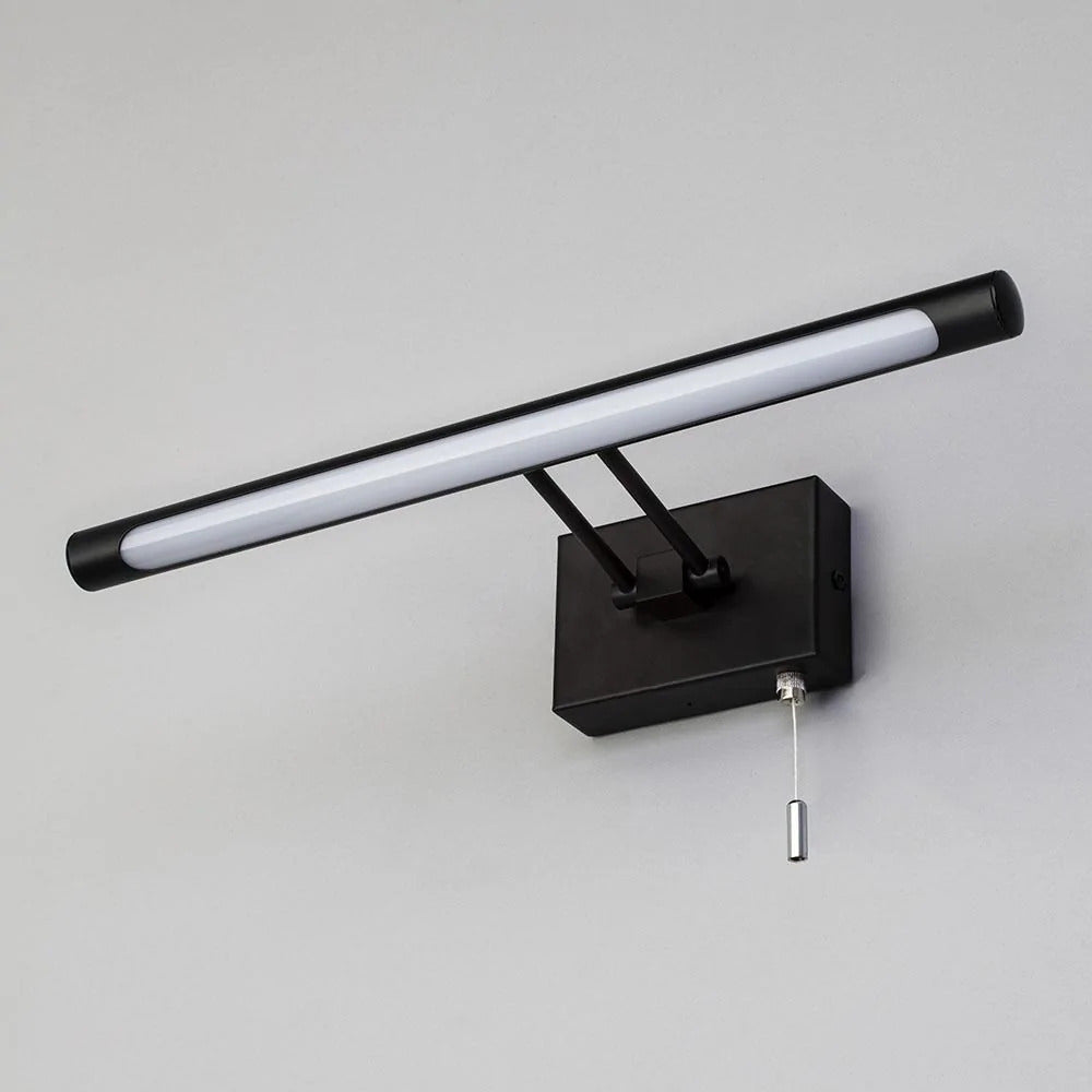 Spa Chai Matt Black Bathroom Picture, Mirror LED Light - SPA-30993-MBLK