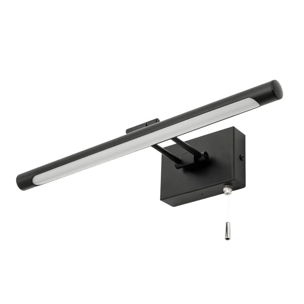 Spa Chai Matt Black Bathroom Picture, Mirror LED Light - SPA-30993-MBLK