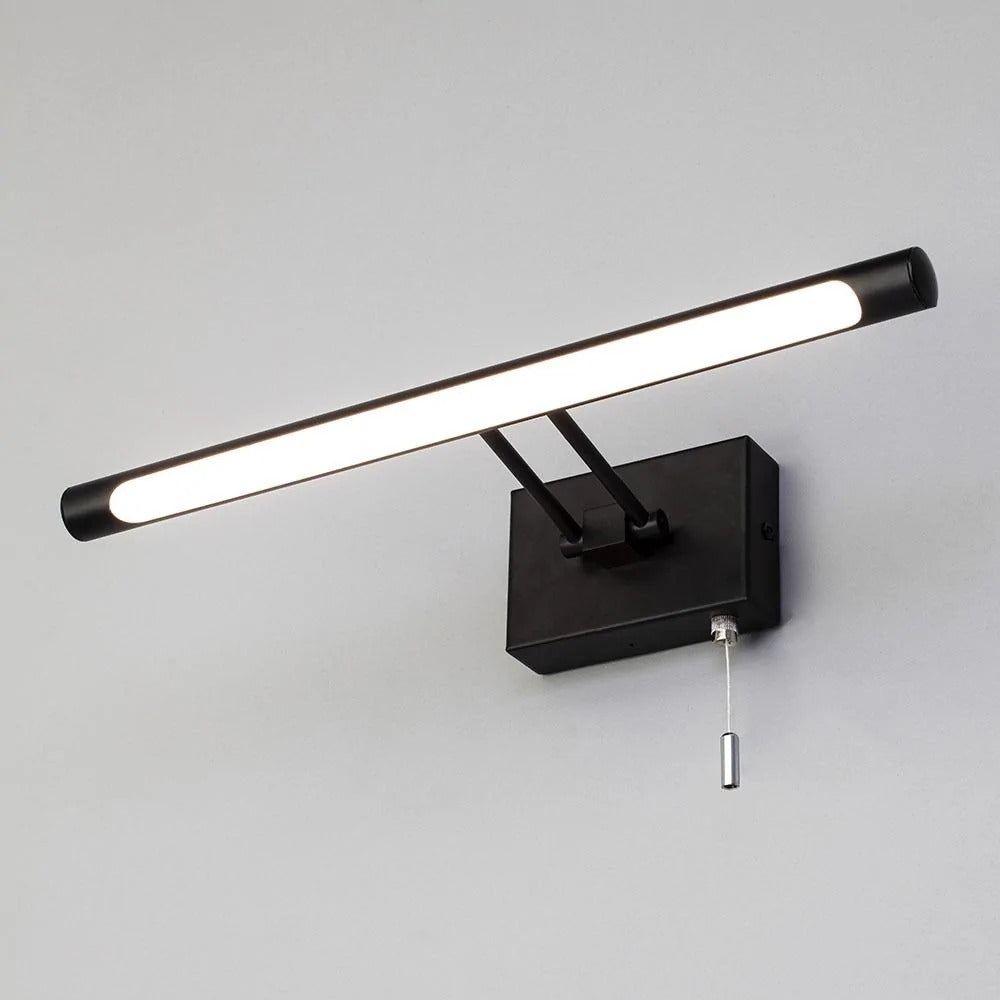 Spa Chai Matt Black Bathroom Picture, Mirror LED Light - SPA-30993-MBLK
