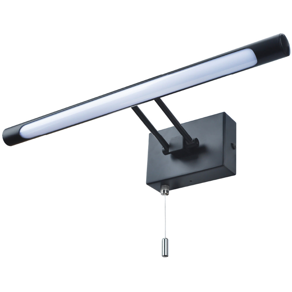 Spa Chai Matt Black Bathroom Picture, Mirror LED Light - SPA-30993-MBLK