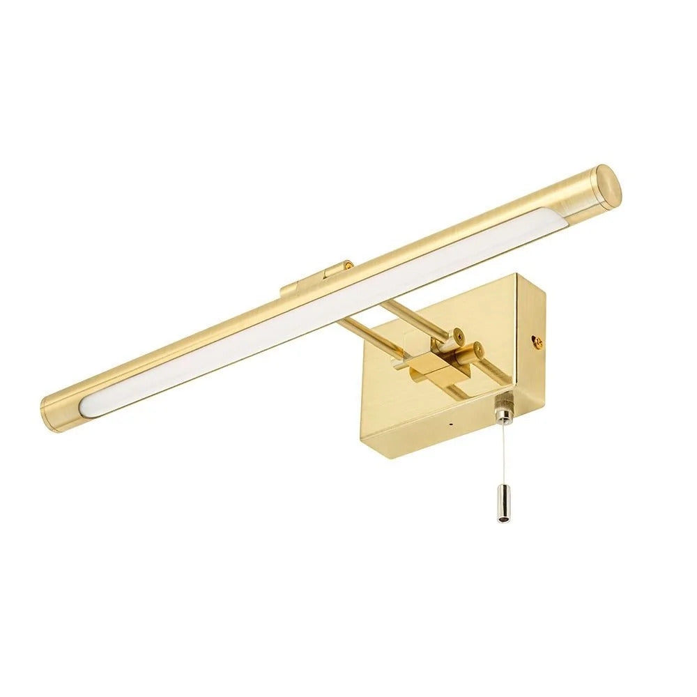 Spa Chai Satin Brass Bathroom Picture, Mirror LED Light - SPA-30993-SBRS