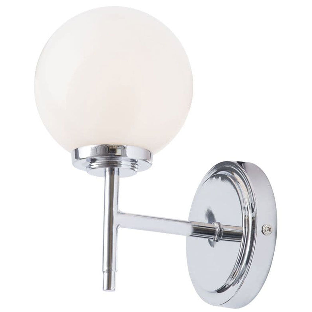 Spa Porto Chrome Single Wall Light - SPA-31306-CHR