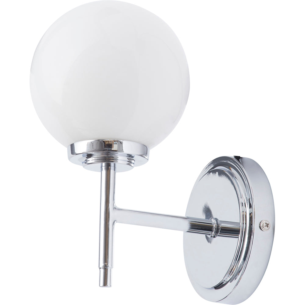 Spa Porto Chrome Single Wall Light - SPA-31306-CHR