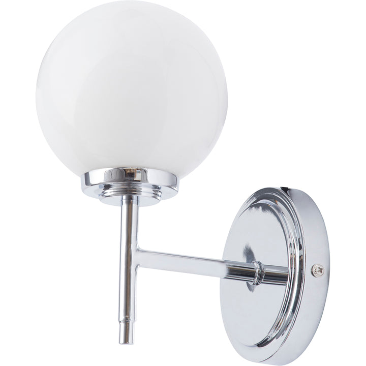 Spa Porto Chrome Single Wall Light - SPA-31306-CHR