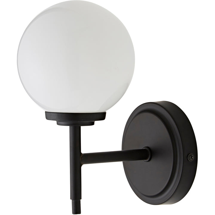 Spa Porto Matt Black Single Wall Light - SPA-31306-MBLK