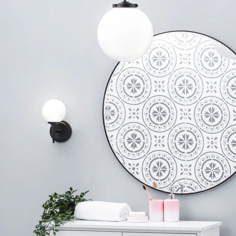 Spa Porto Matt Black Single Wall Light - SPA-31306-MBLK