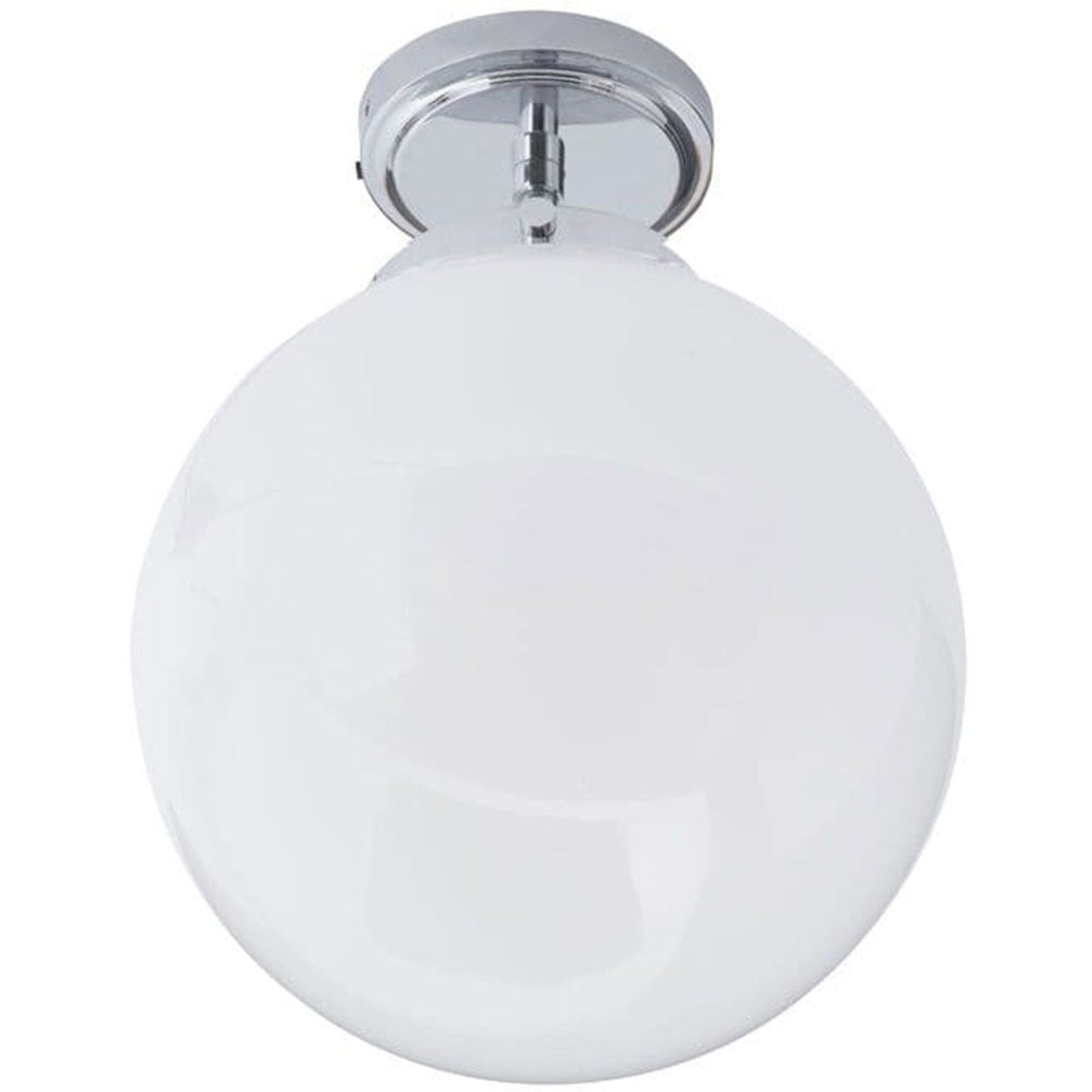 Spa Porto Chrome Semi-Flush Single Ceiling Light - SPA-31309-CHR
