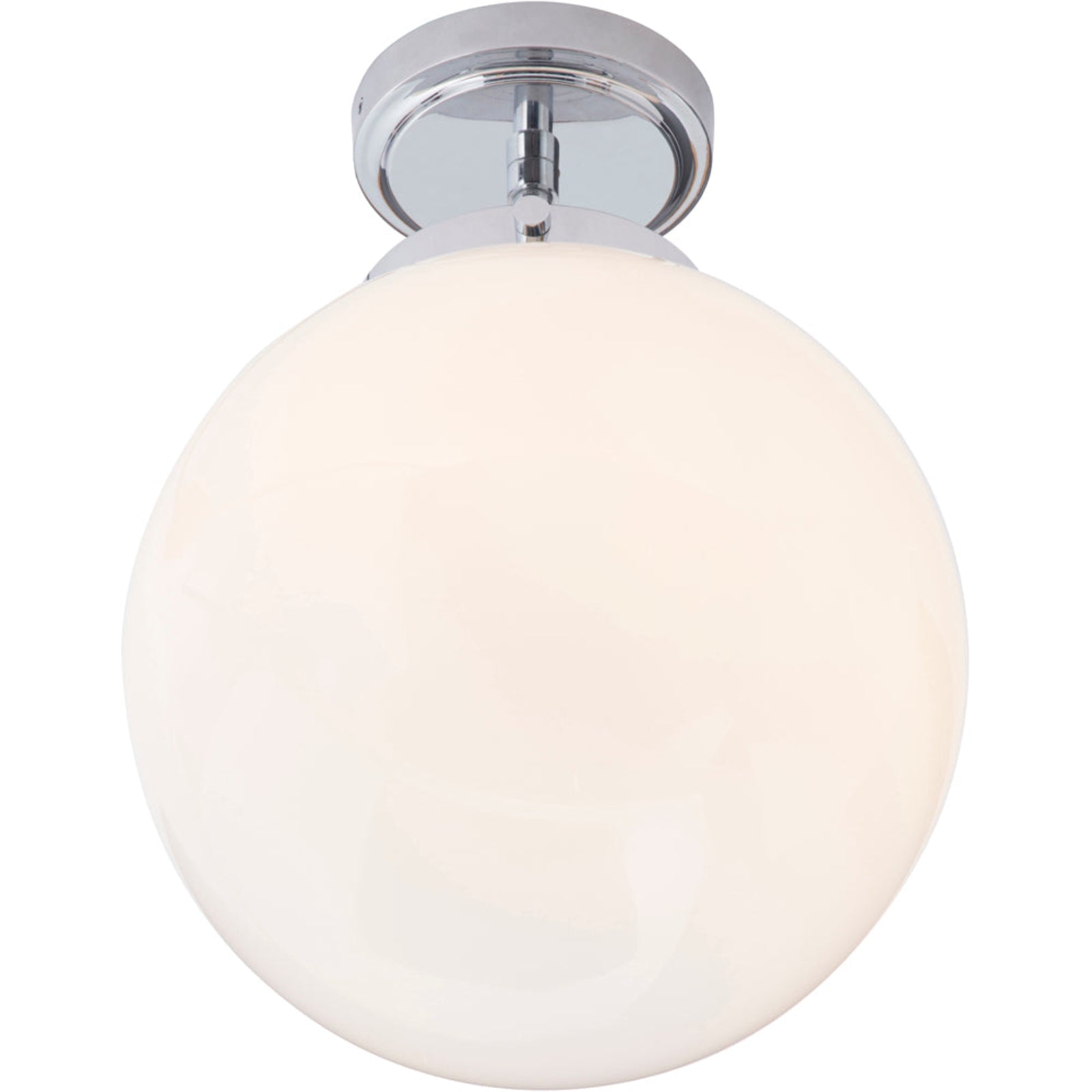 Spa Porto Chrome Semi-Flush Single Ceiling Light - SPA-31309-CHR