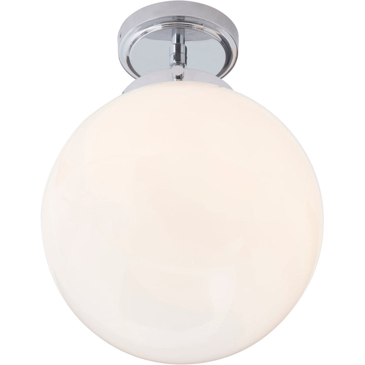 Spa Porto Chrome Semi-Flush Single Ceiling Light - SPA-31309-CHR