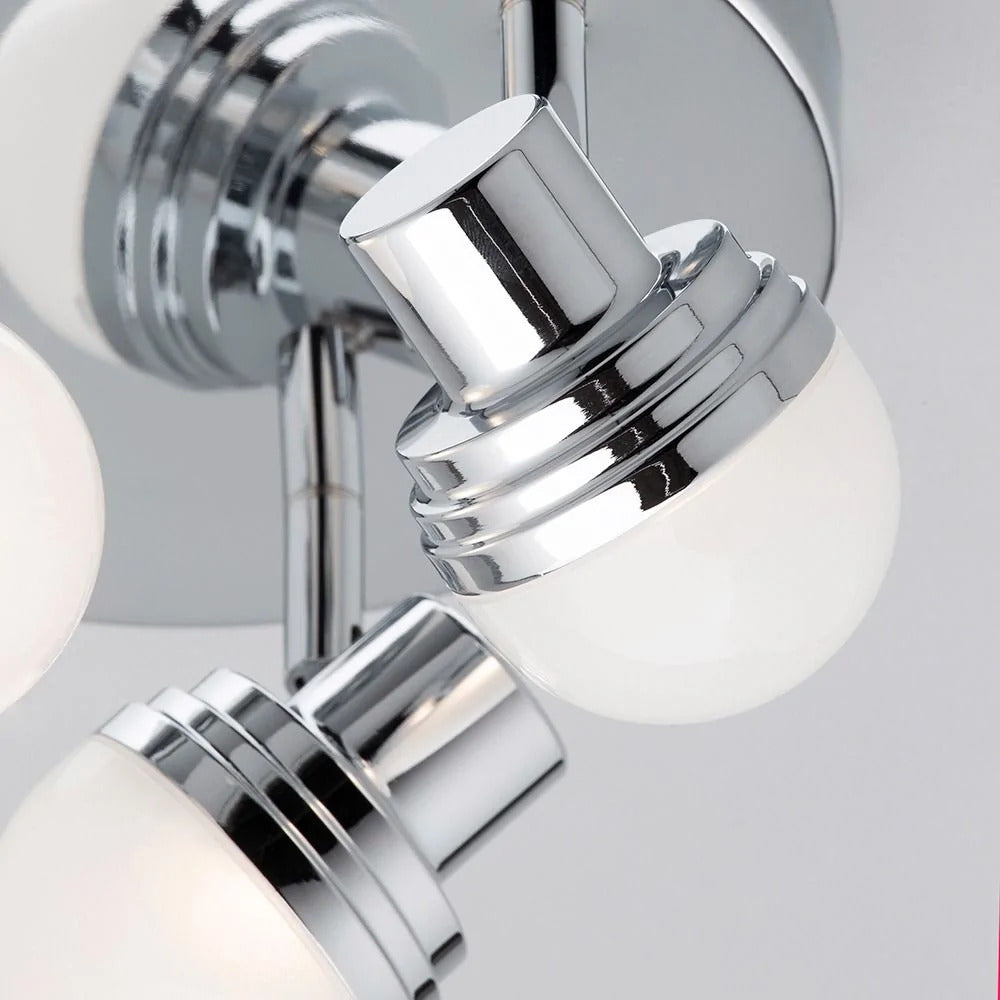 Spa Milan Chrome 3 LED Plate Ceiling light - SPA-31733-CHR