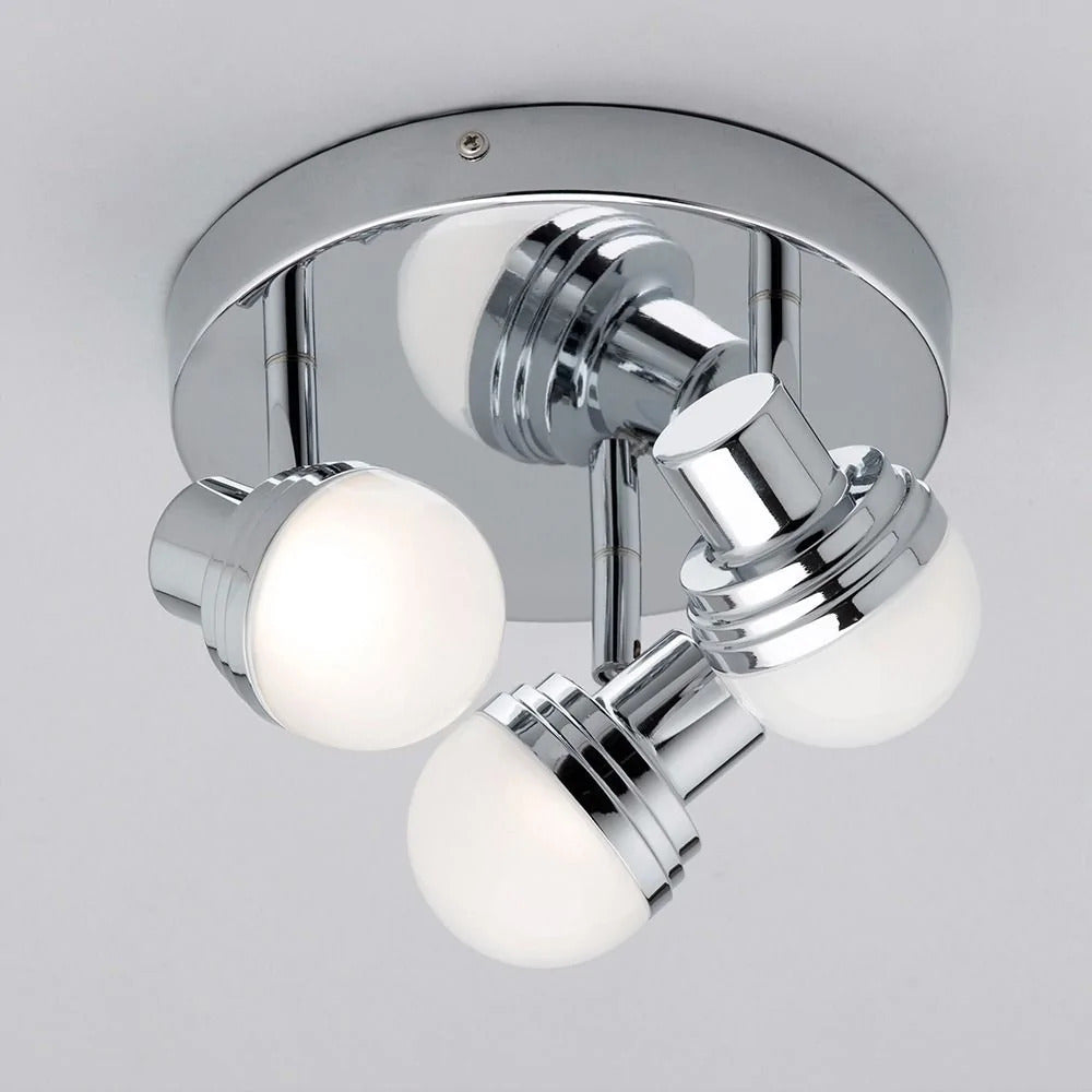 Spa Milan Chrome 3 LED Plate Ceiling light - SPA-31733-CHR