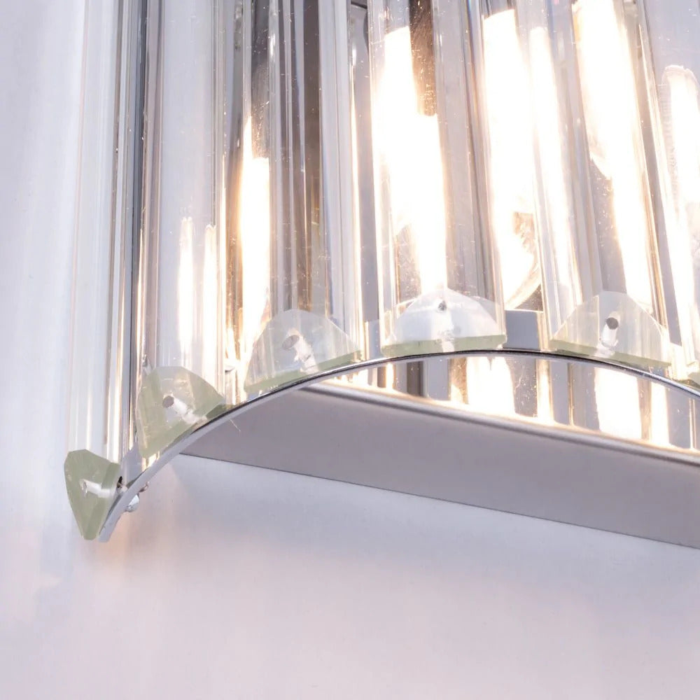 Spa Pegasi Chrome Shield Wall Light - SPA-33931-CHR