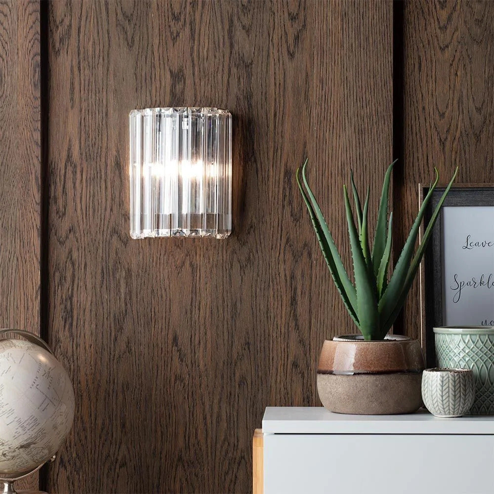 Spa Pegasi Chrome Shield Wall Light - SPA-33931-CHR