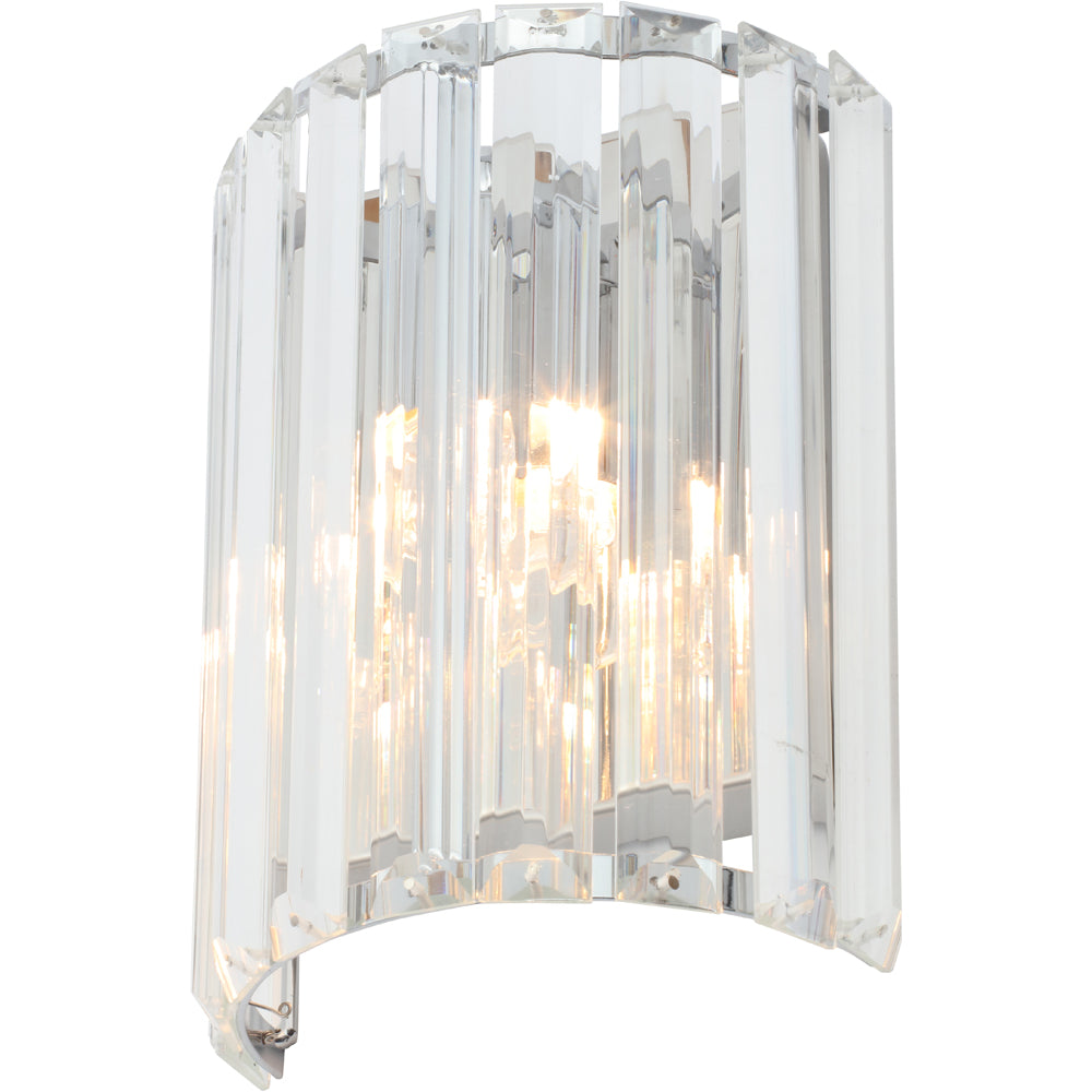 Spa Pegasi Chrome Shield Wall Light - SPA-33931-CHR