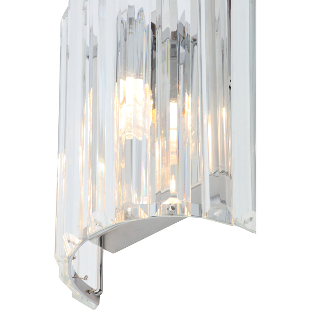 Spa Pegasi Chrome Shield Wall Light - SPA-33931-CHR