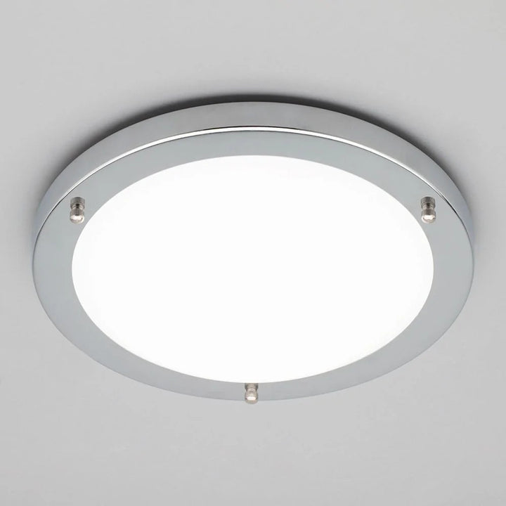 Spa Delphi Chrome Large LED Flush Ceiling Light - SPA-34047-CHR